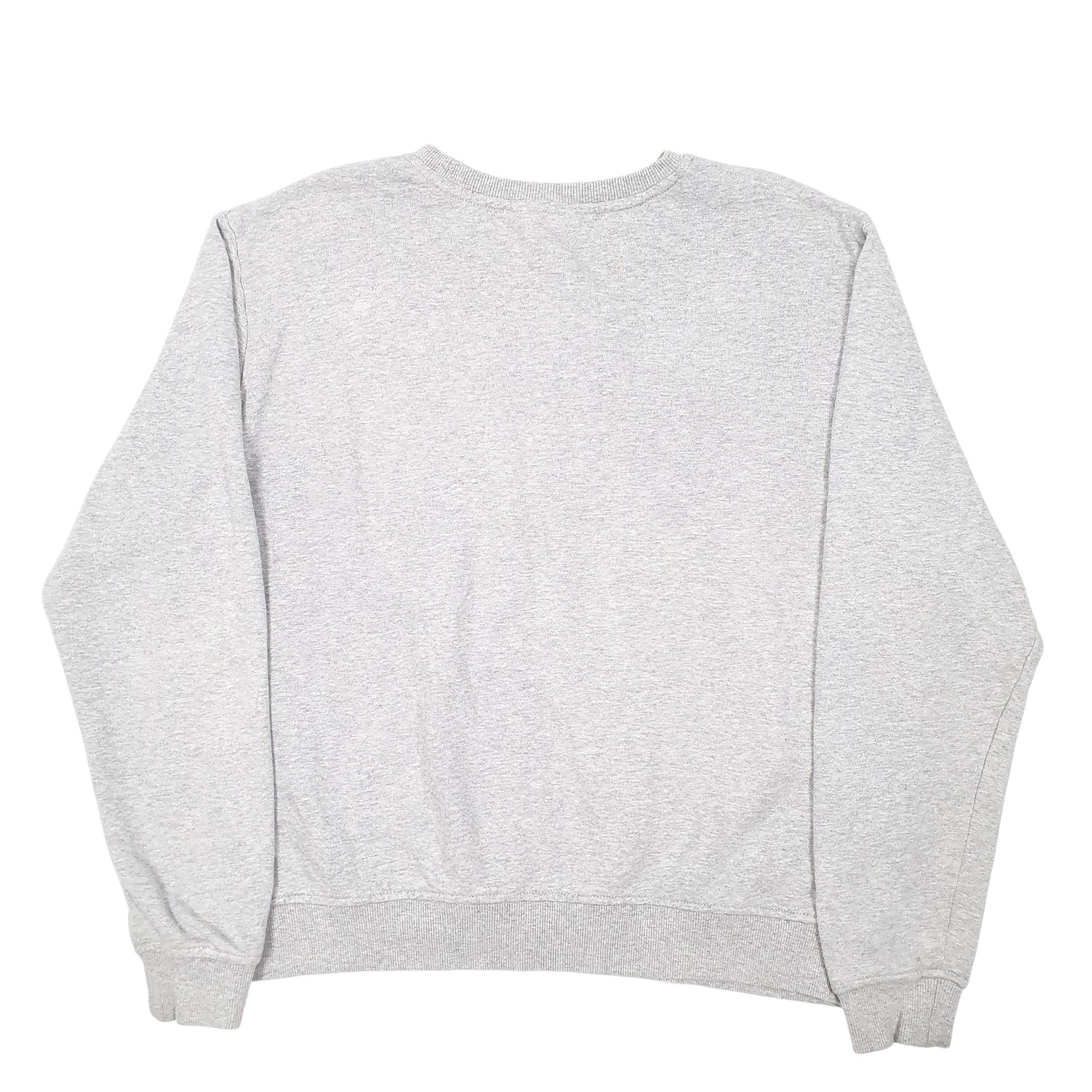 Mens Grey Fila Spellout Crewneck Jumper