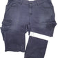 Mens Navy AGO Workwear Utility Reflective Cargo Trousers