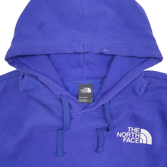 Mens Blue The North Face Spellout Hoodie Jumper