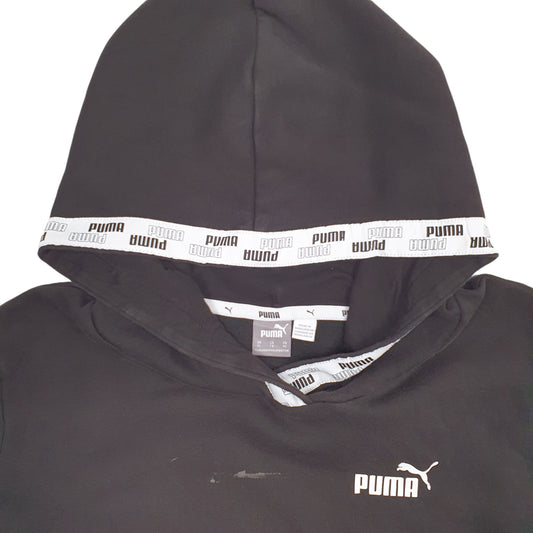 Womens Black Puma  Hoodie Jumper