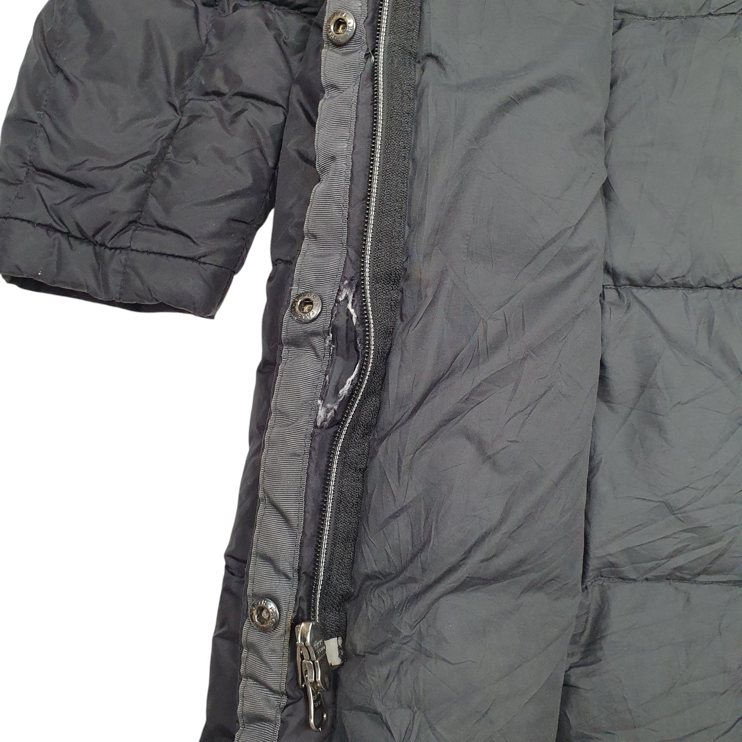 Womens Black The North Face Longline Trench Parka 600  Coat