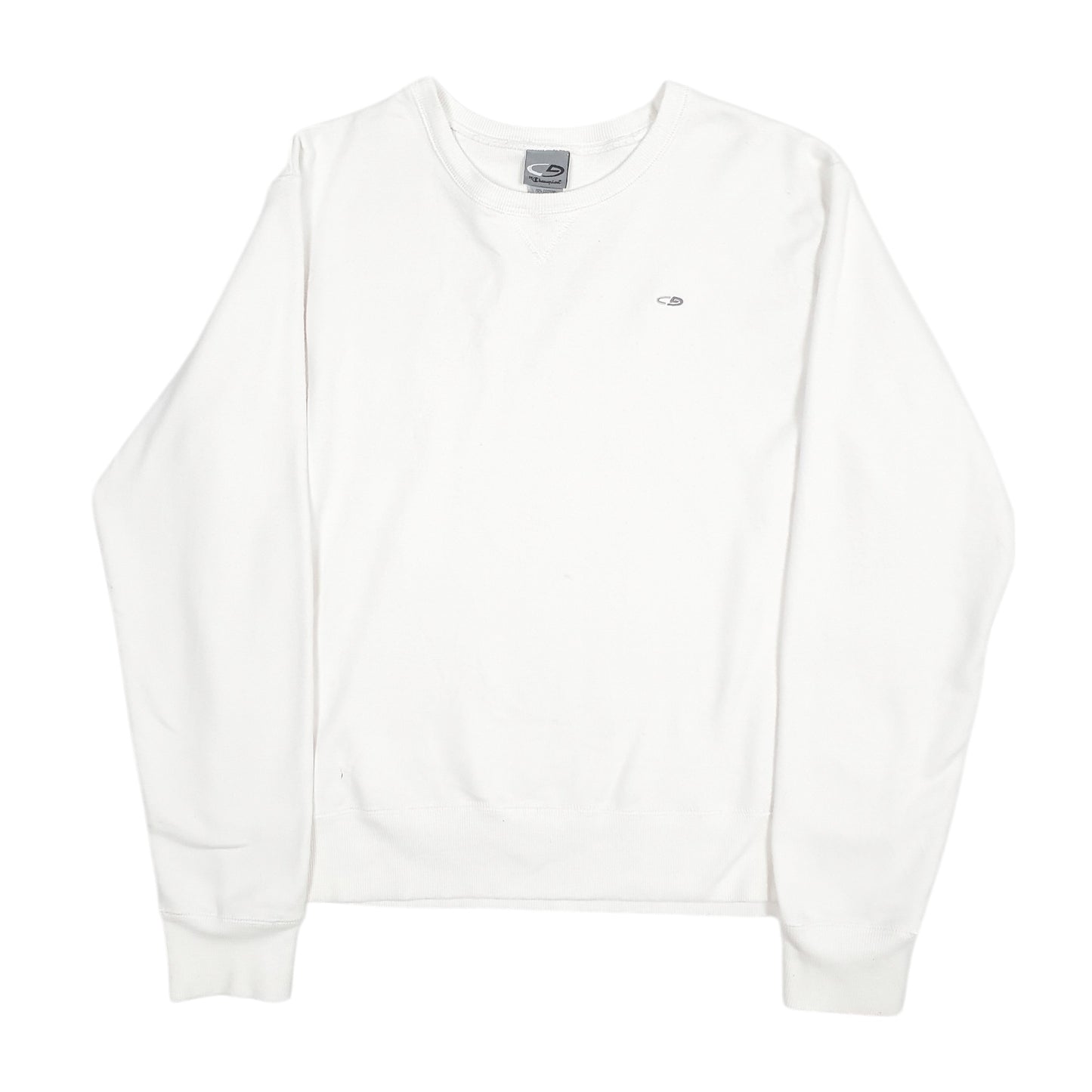 Mens White Champion  Crewneck Jumper