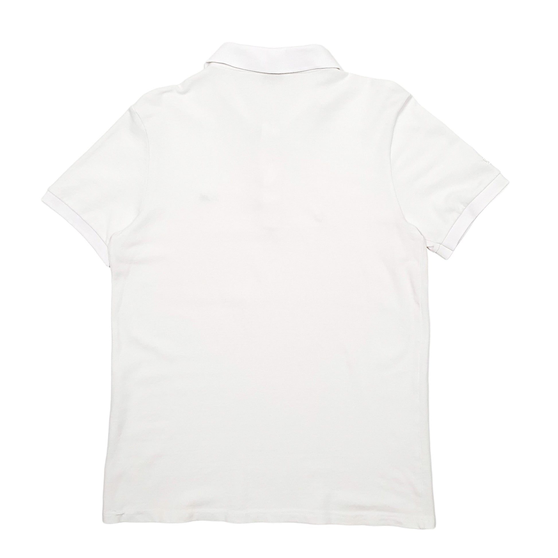 Mens White Lacoste  Short Sleeve Polo Shirt