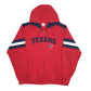 Mens Red NFL Texans Spellout Full Zip Jumper