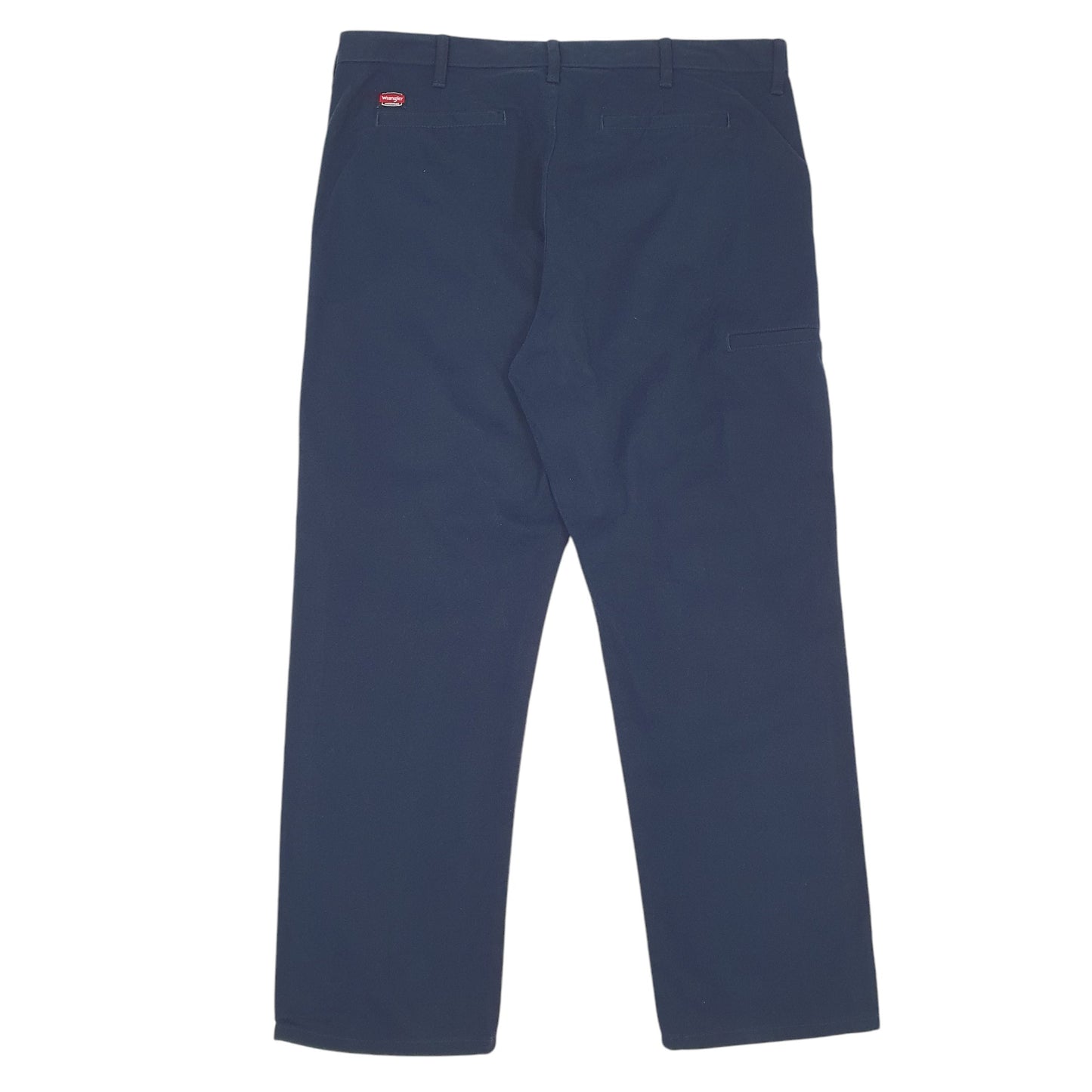 Mens Navy Wrangler WorkWear Chino Trousers