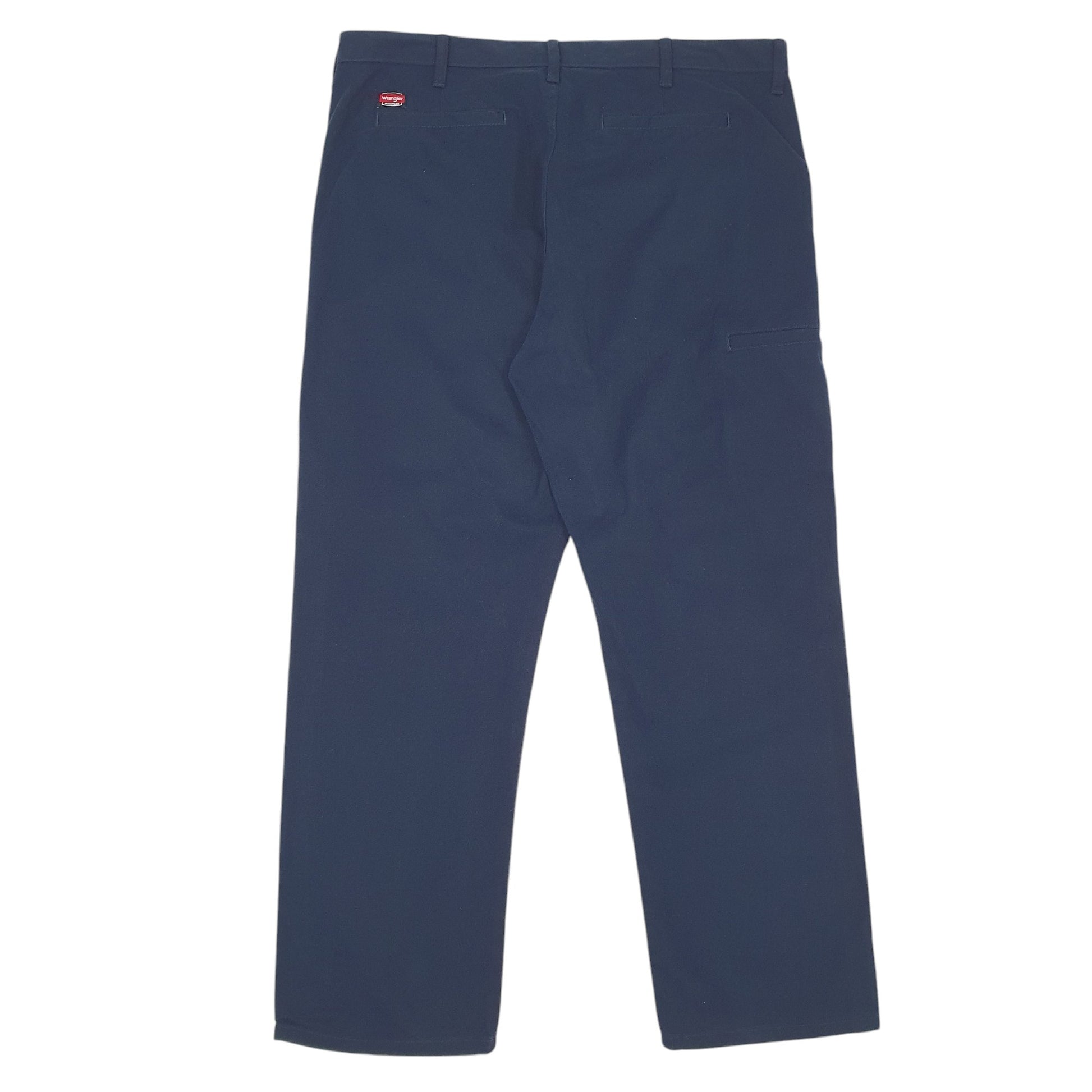 Mens Navy Wrangler WorkWear Chino Trousers