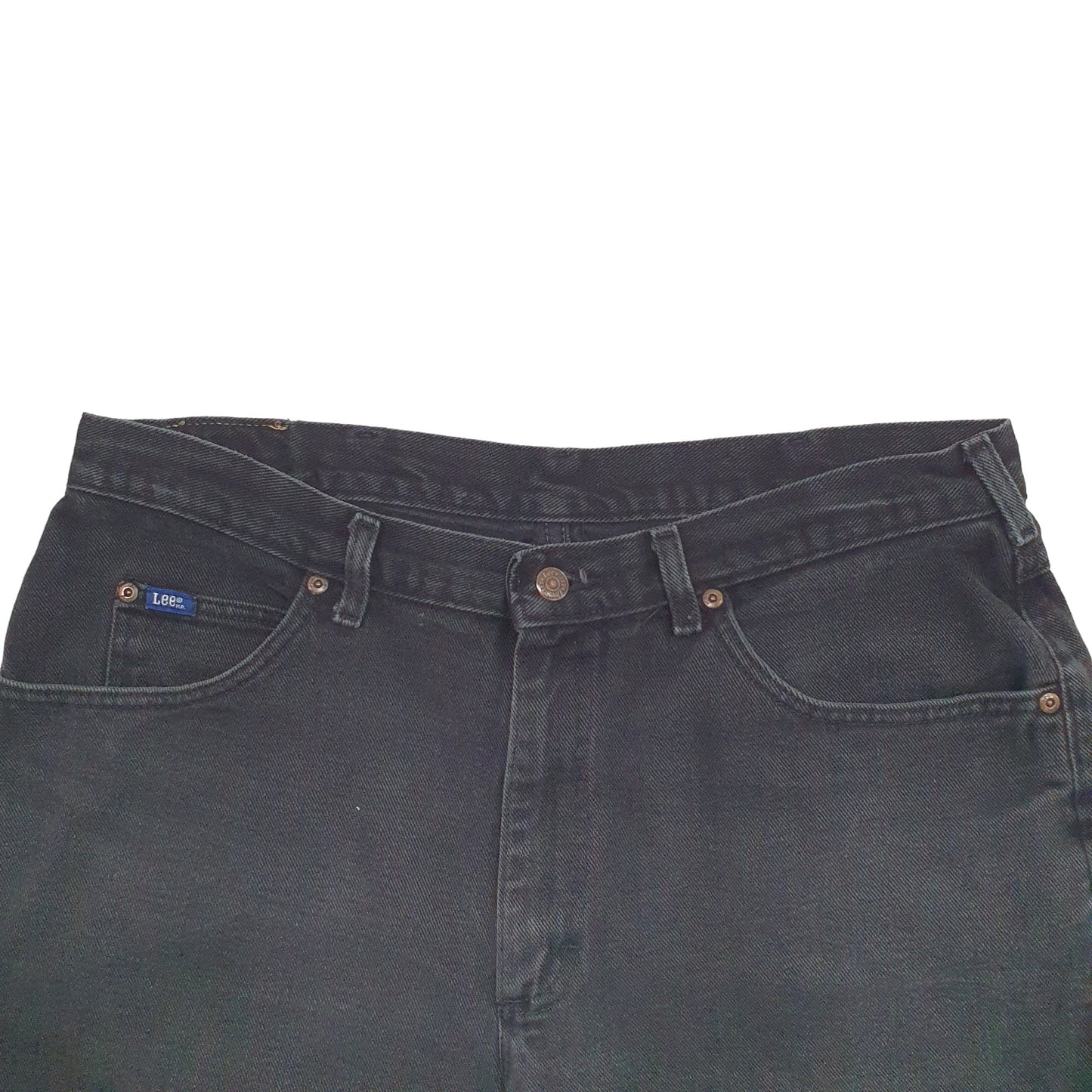 Mens Black Lee  Denim Shorts