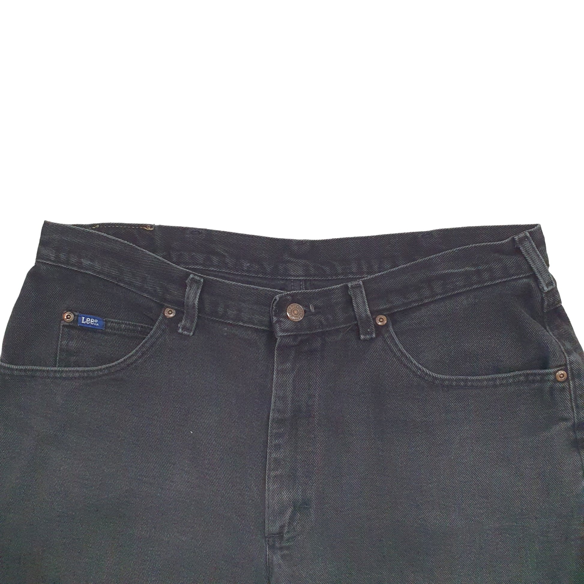 Mens Black Lee  Denim Shorts