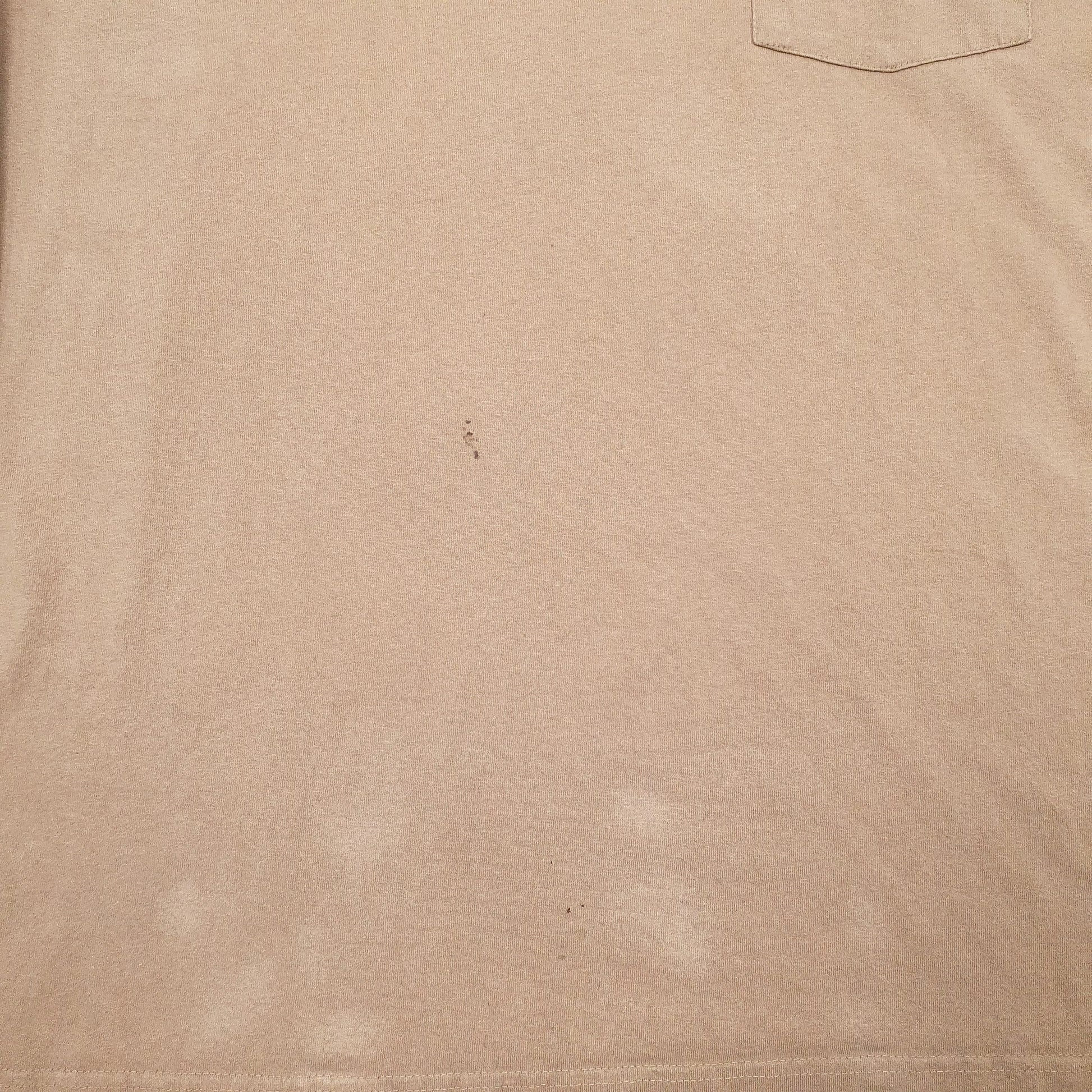 Mens Brown Carhartt Henley Original Fit Long Sleeve T Shirt