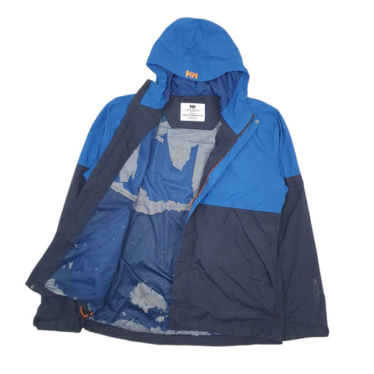 Mens Blue Hello Hansen  Hoodie Coat