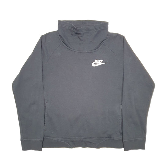 Womens Black Nike  Turtle Neck Jumper