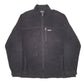 Mens Black Patagonia Micro D Outdoors University Recreation Play Full Zip Jumper