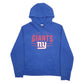 Mens Blue NFL New York Giants Spellout Hoodie Jumper