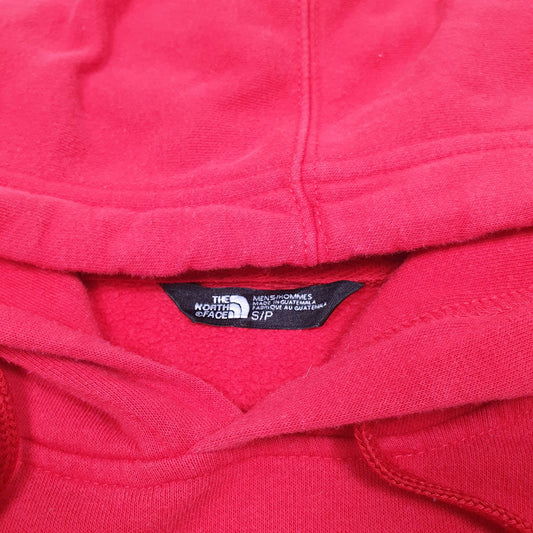 Mens Red The North Face Spellout Hoodie Jumper
