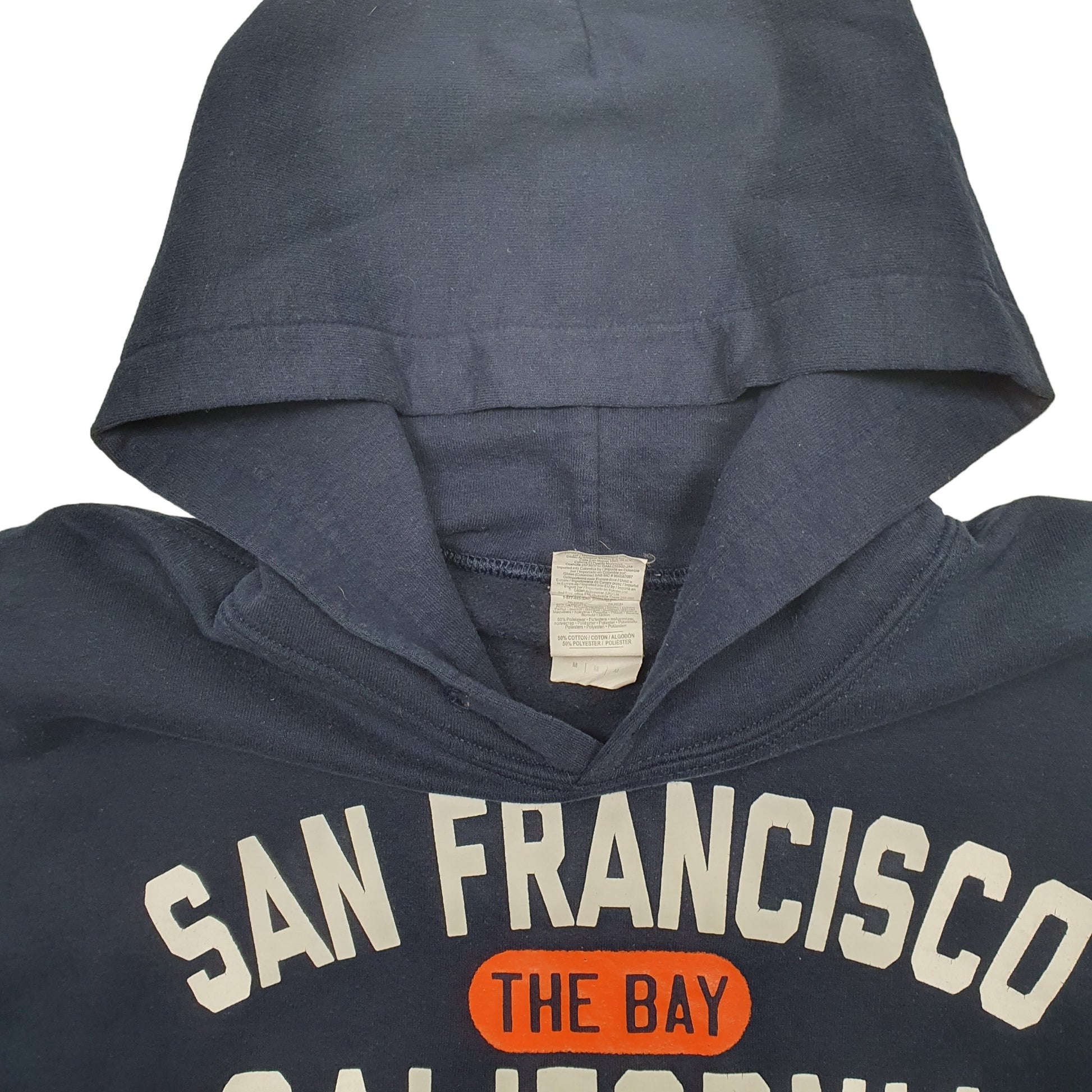Mens Navy Gildan San Francisco Hoodie Jumper