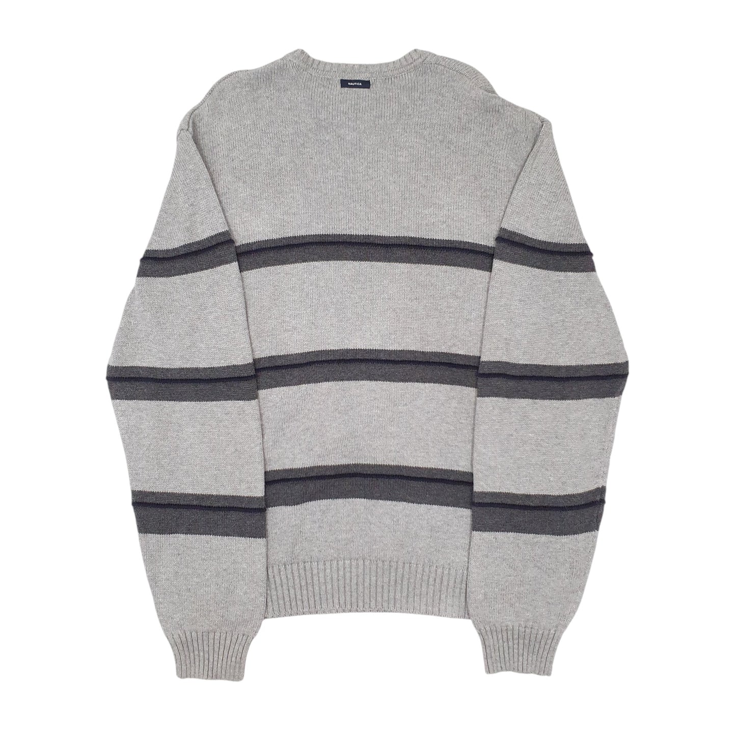 Mens Grey Nautica Knitwear Crewneck Jumper