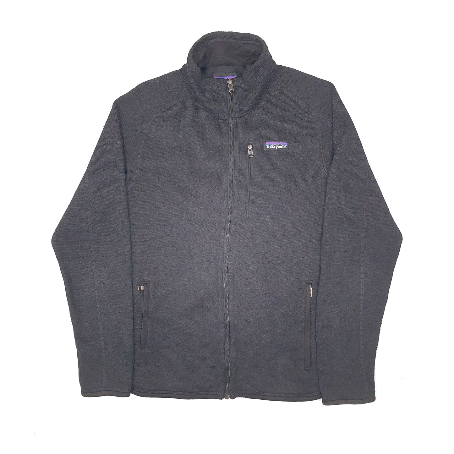 Mens Black Patagonia Better Sweater Full Zip Jumper