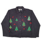 Womens Black Baxter & Wells Christmas Trees Bows Festive Cardigan Jumper