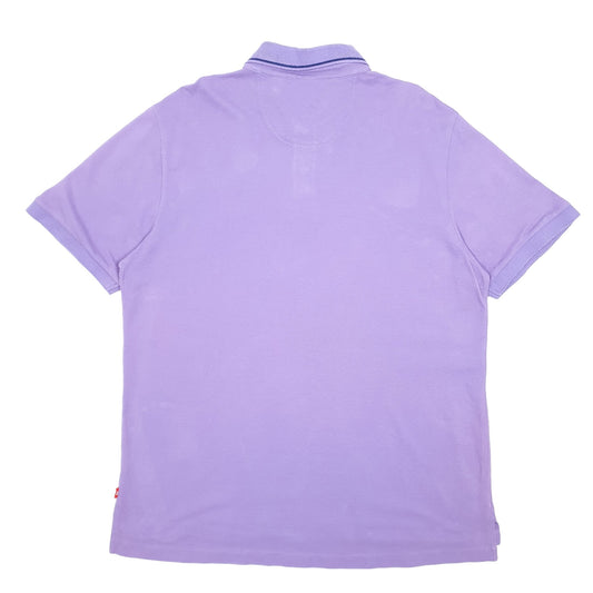 Mens Purple Izod Slim Fit Short Sleeve Polo Shirt