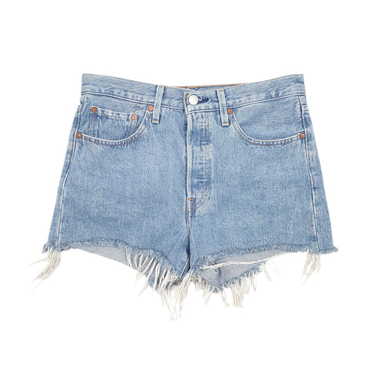 Womens Blue Levis 501 Denim Jorts Hot Pants Denim Shorts