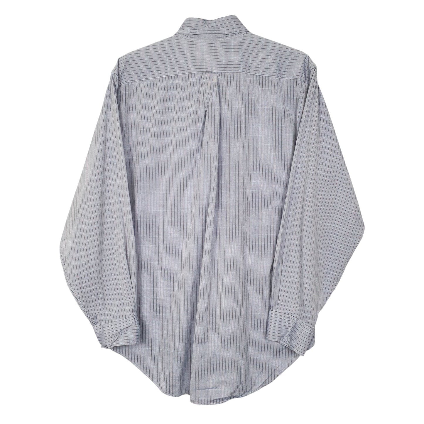 Mens Blue L.L.Bean Vintage 90s Long Sleeve Shirt