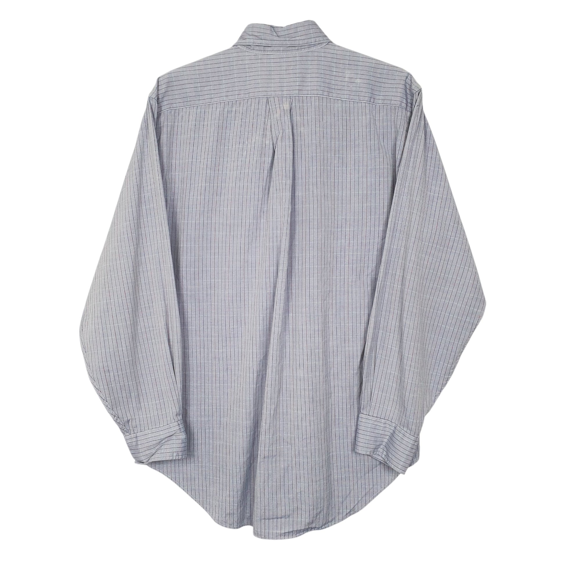 Mens Blue L.L.Bean Vintage 90s Long Sleeve Shirt