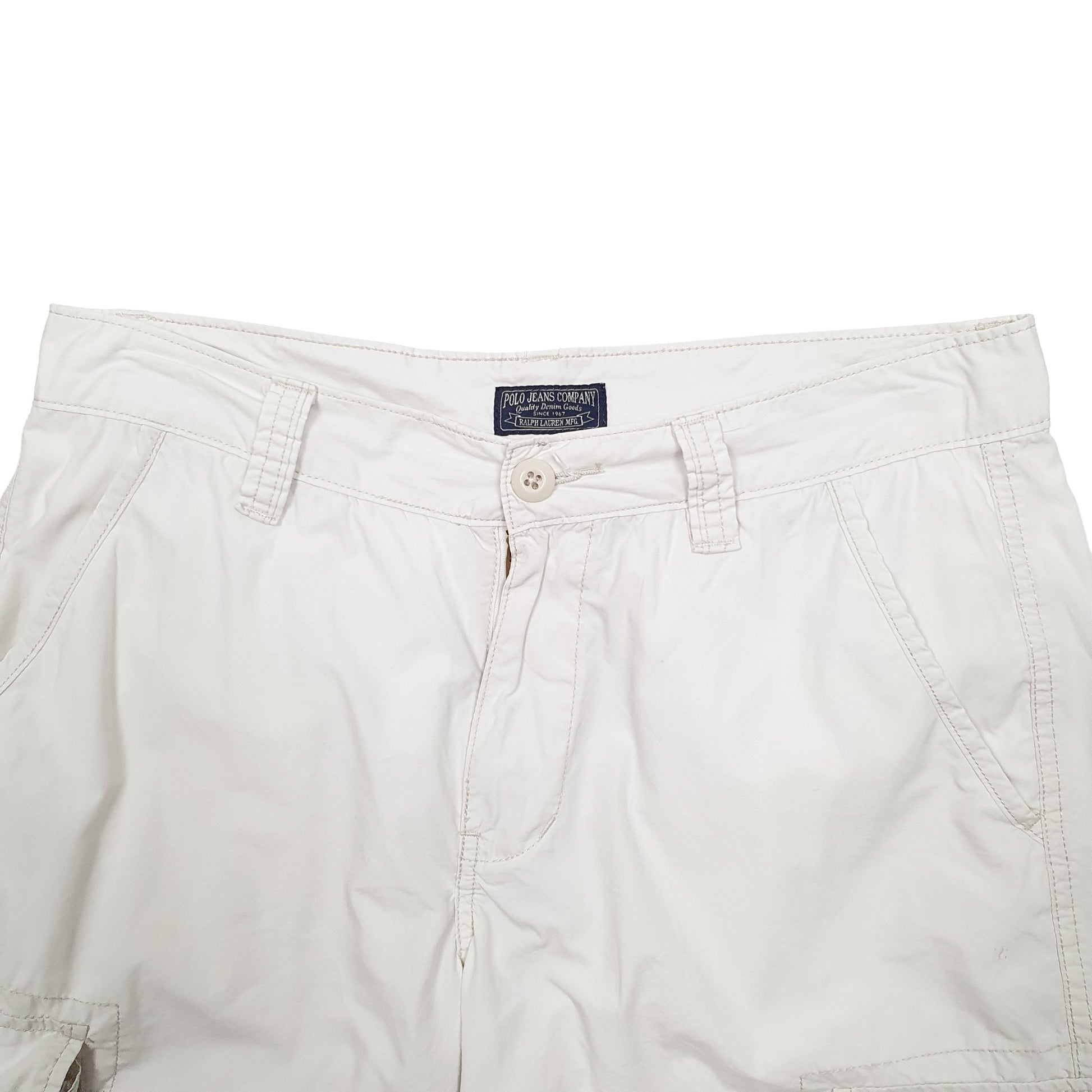 Mens White Polo Ralph Lauren  Cargo Shorts