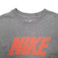 Mens Grey Nike Spellout Long Sleeve T Shirt