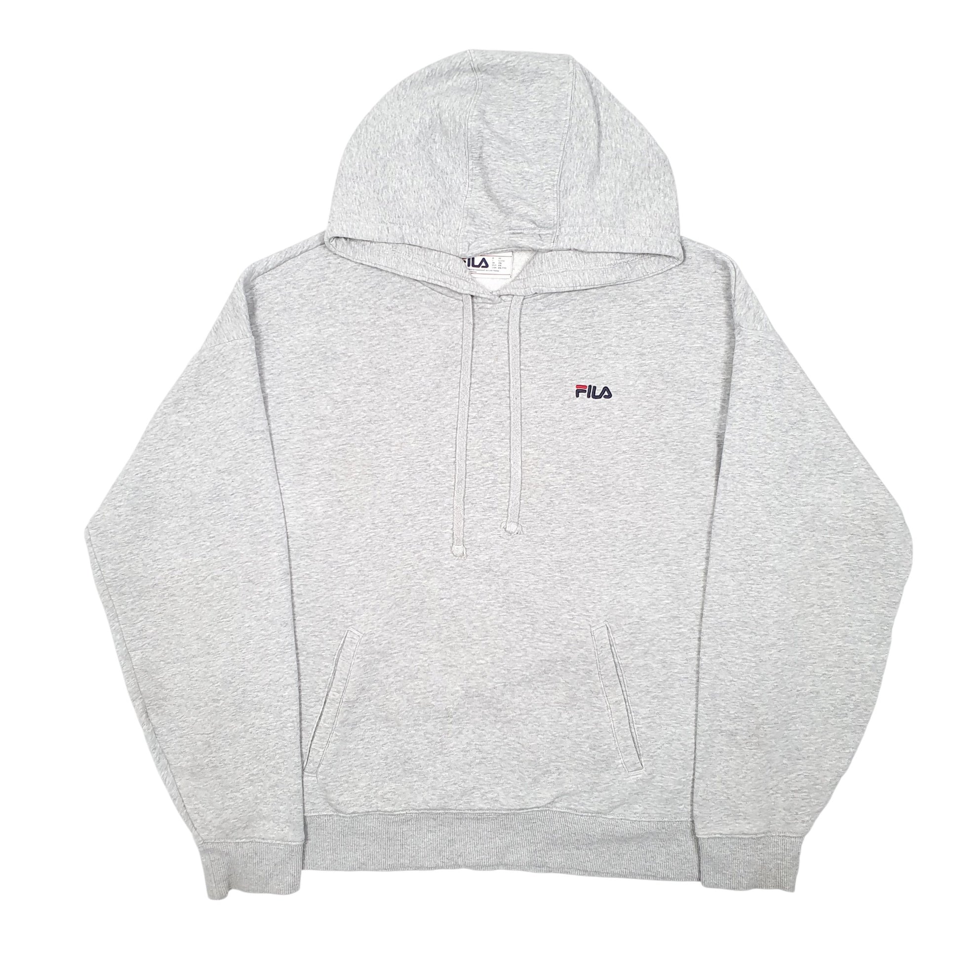 Womens Grey Fila  Hoodie Jumper
