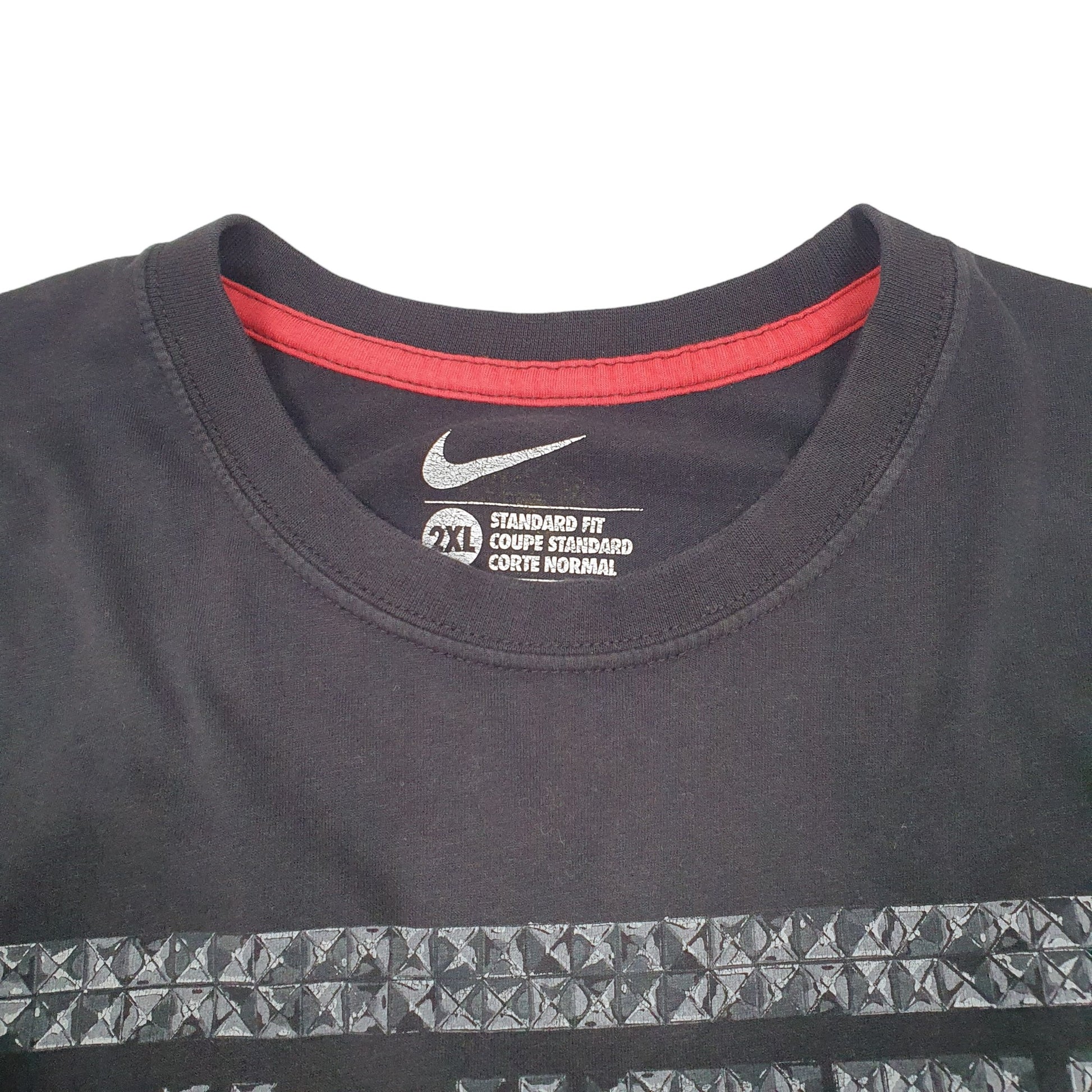 Mens Black Nike Manchester United Football Red Devils Short Sleeve T Shirt