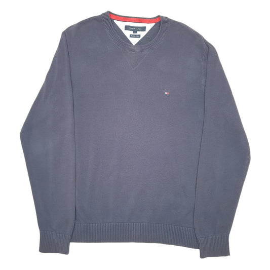 Mens Navy Tommy Hilfiger Knit Crewneck Jumper