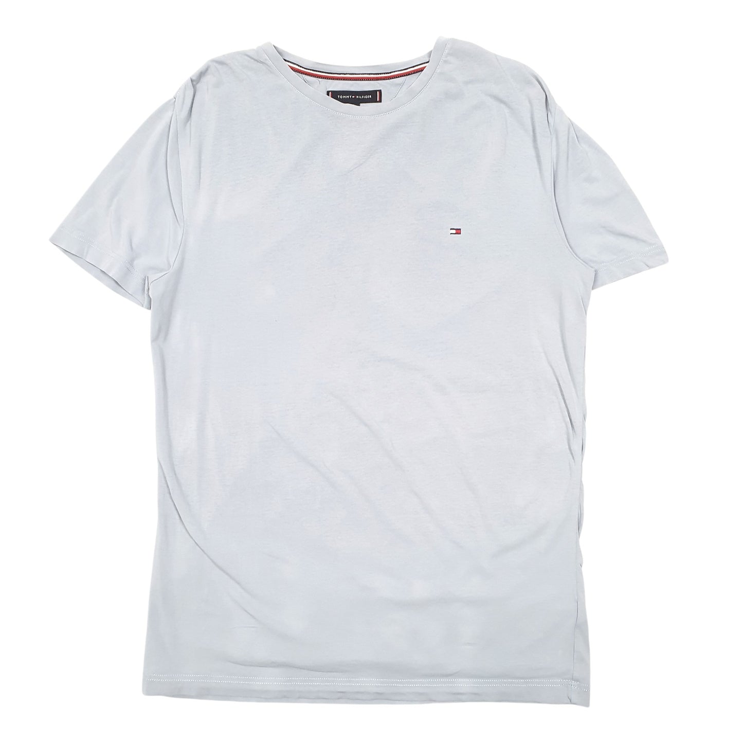 Mens Blue Tommy Hilfiger Slim Fit Short Sleeve T Shirt