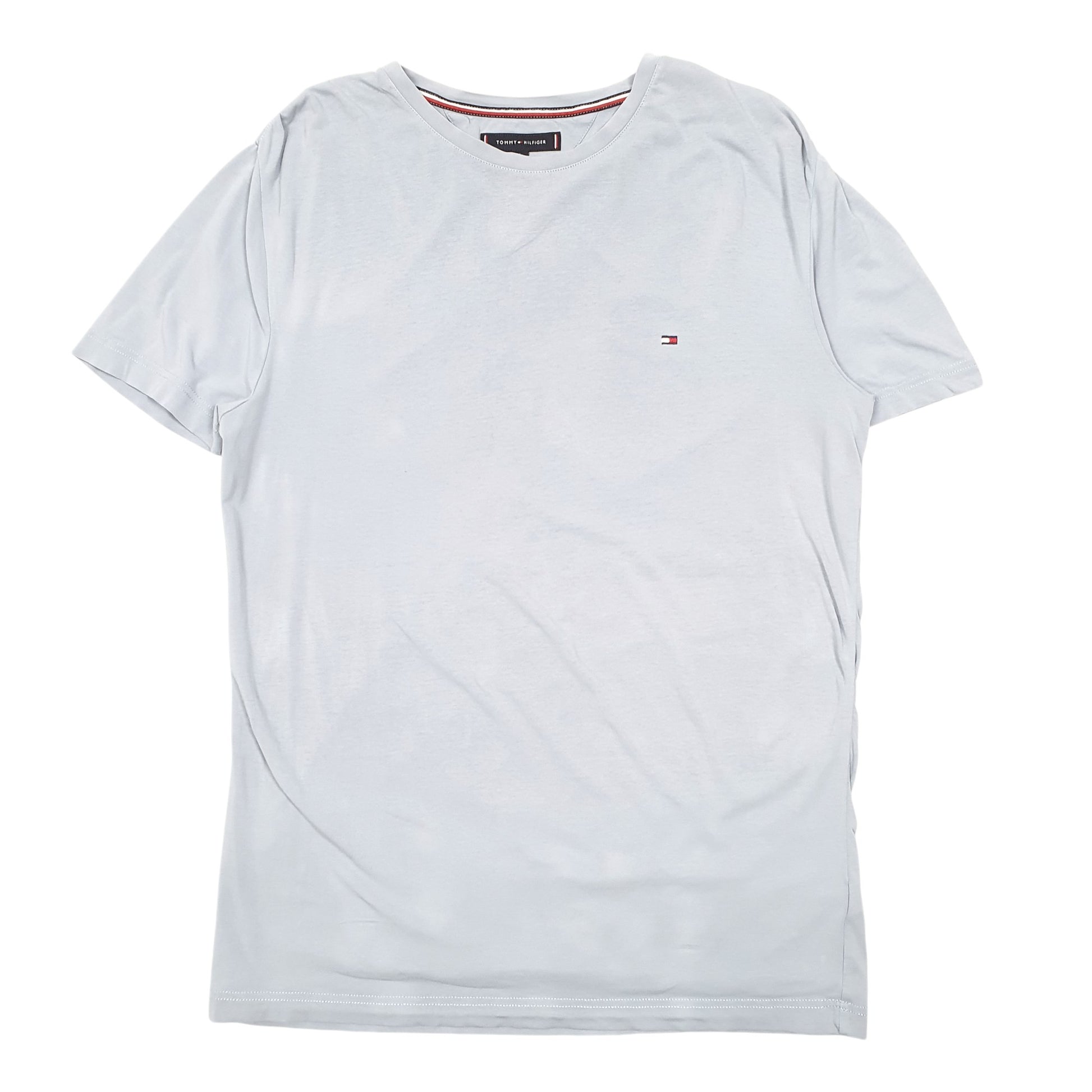 Mens Blue Tommy Hilfiger Slim Fit Short Sleeve T Shirt