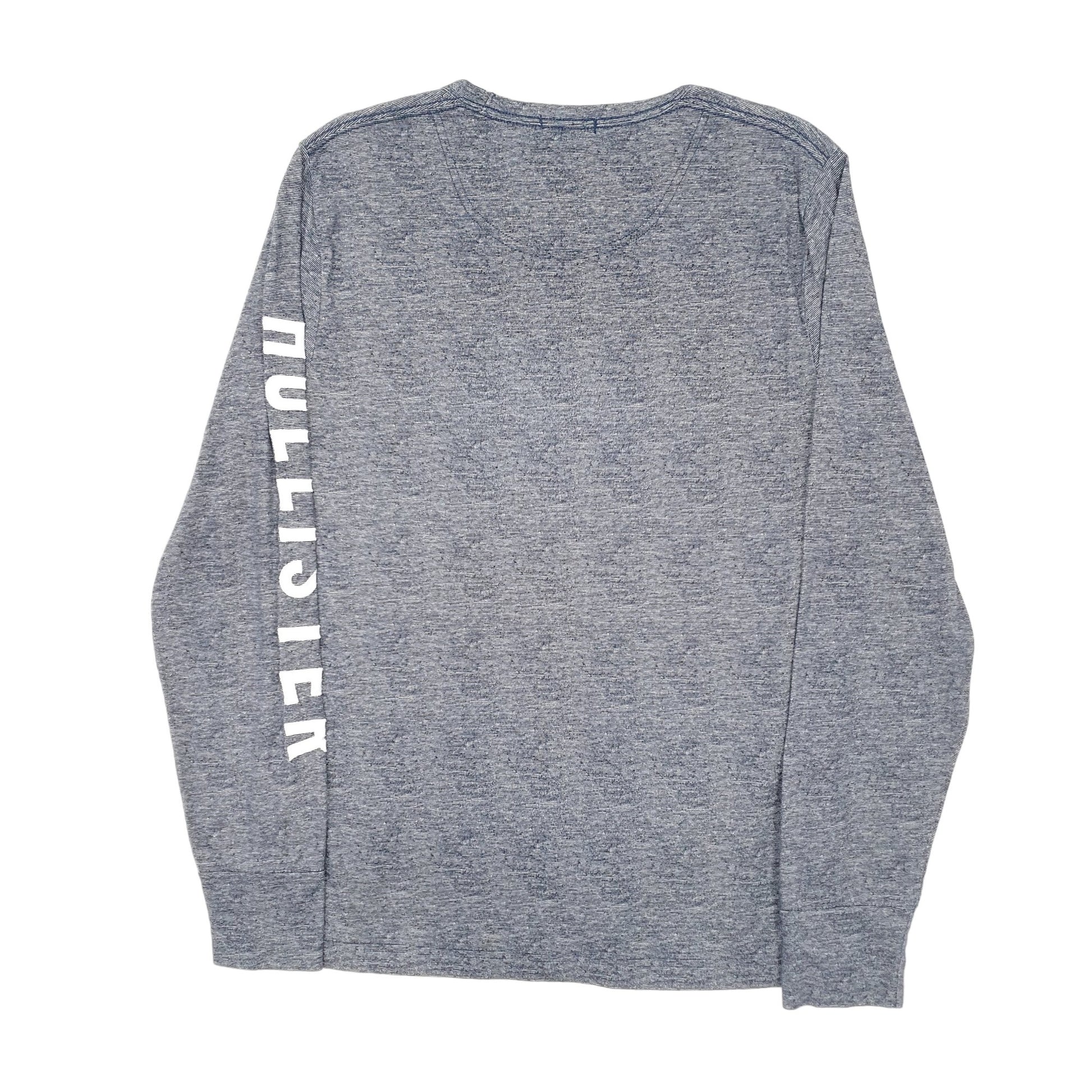 Mens Blue Hollister  Long Sleeve T Shirt