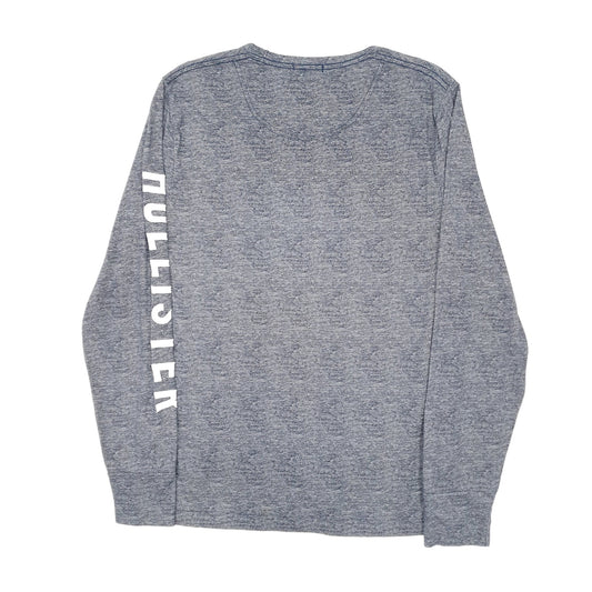 Mens Blue Hollister  Long Sleeve T Shirt