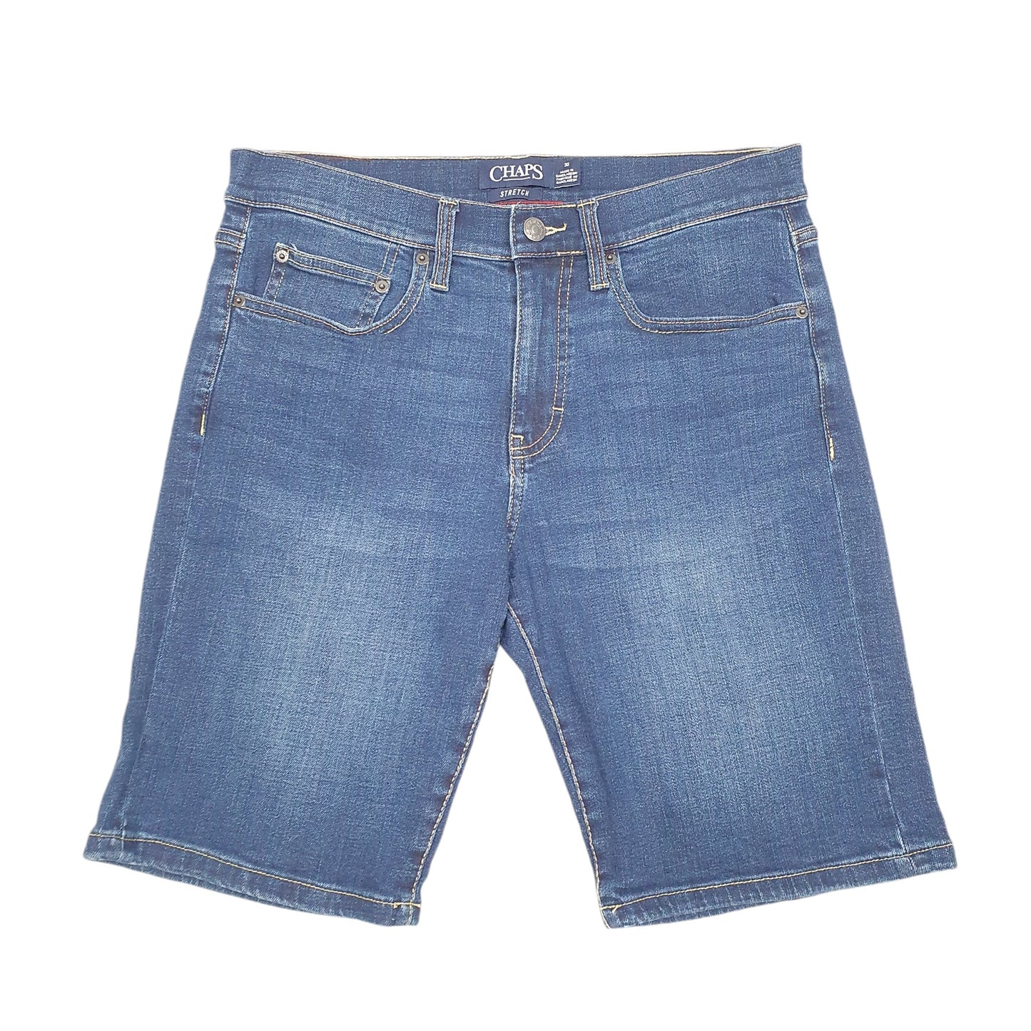 Mens Blue Chaps Stretch Jorts Jean Denim Shorts