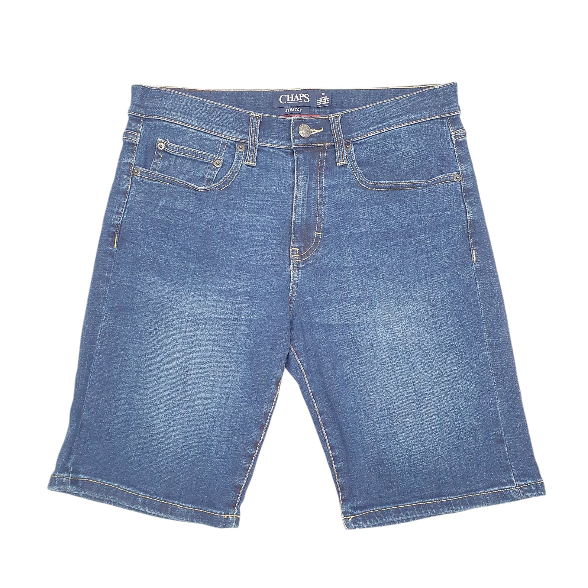 Mens Blue Chaps Stretch Jorts Jean Denim Shorts