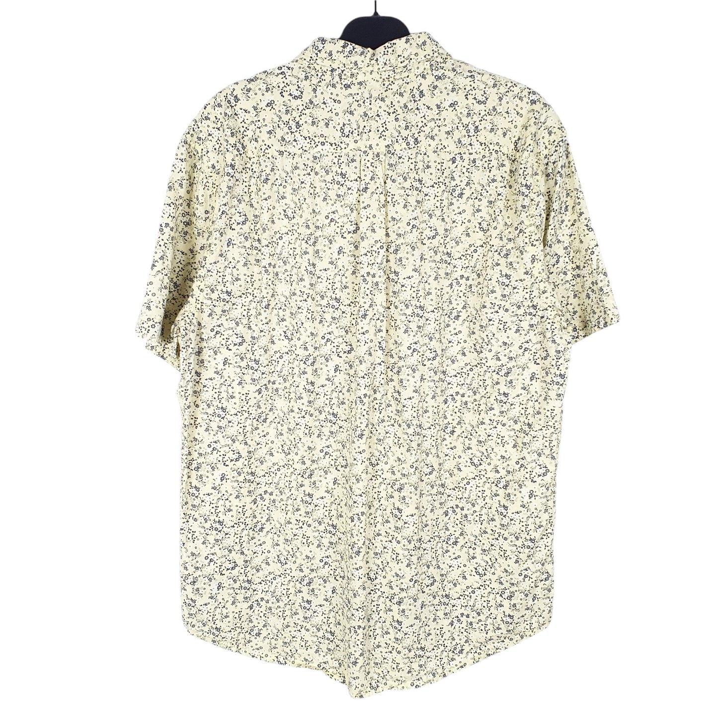 Mens Yellow Levis Floral Summer Short Sleeve Shirt