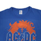 Mens Blue Russel Athletic ACDC Short Sleeve T Shirt
