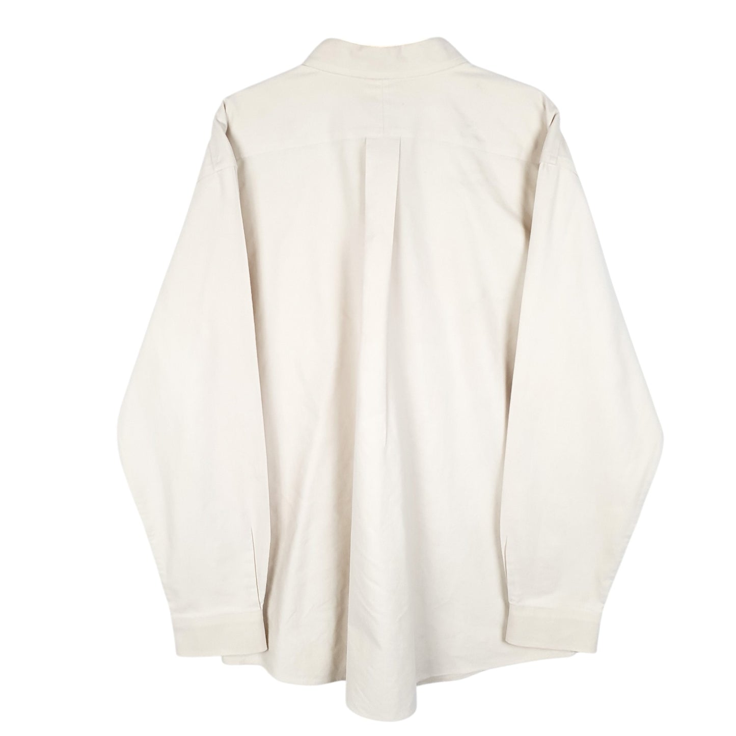 Mens Yellow L.L.Bean Slightly Fitted Oxford Long Sleeve Shirt