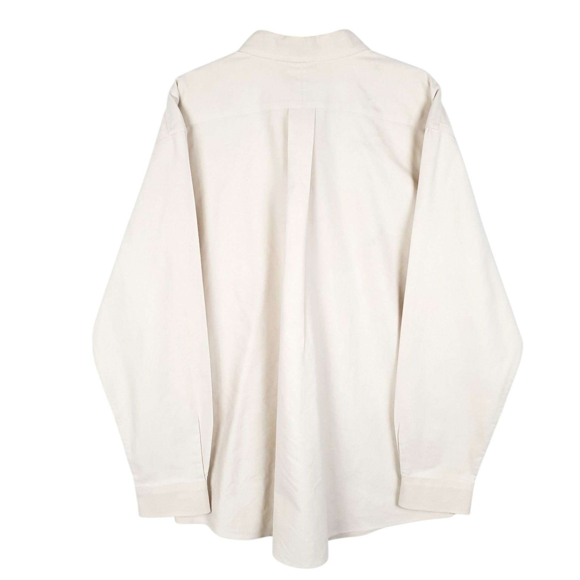 Mens Yellow L.L.Bean Slightly Fitted Oxford Long Sleeve Shirt