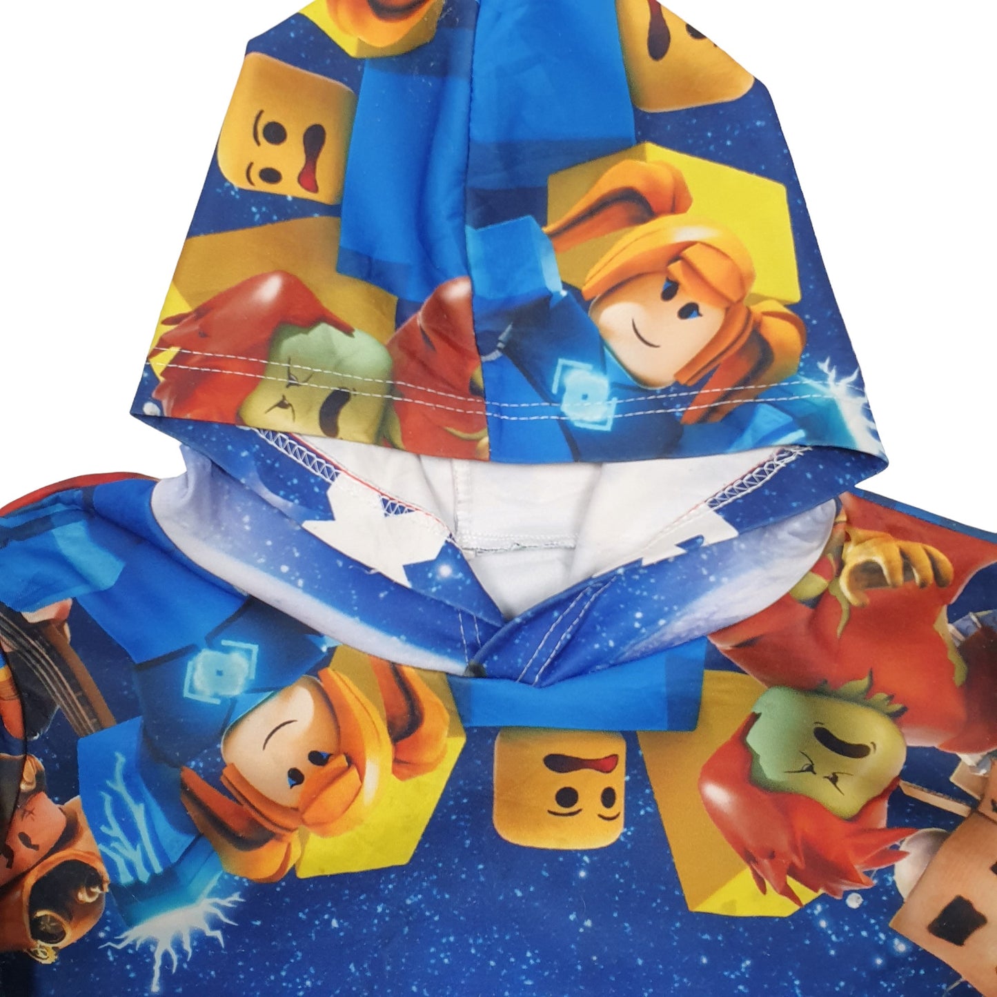 Mens Blue Unbranded Roblox Hoodie Jumper