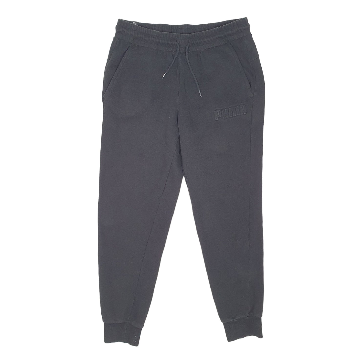 Mens Black Puma  Jogger Trousers