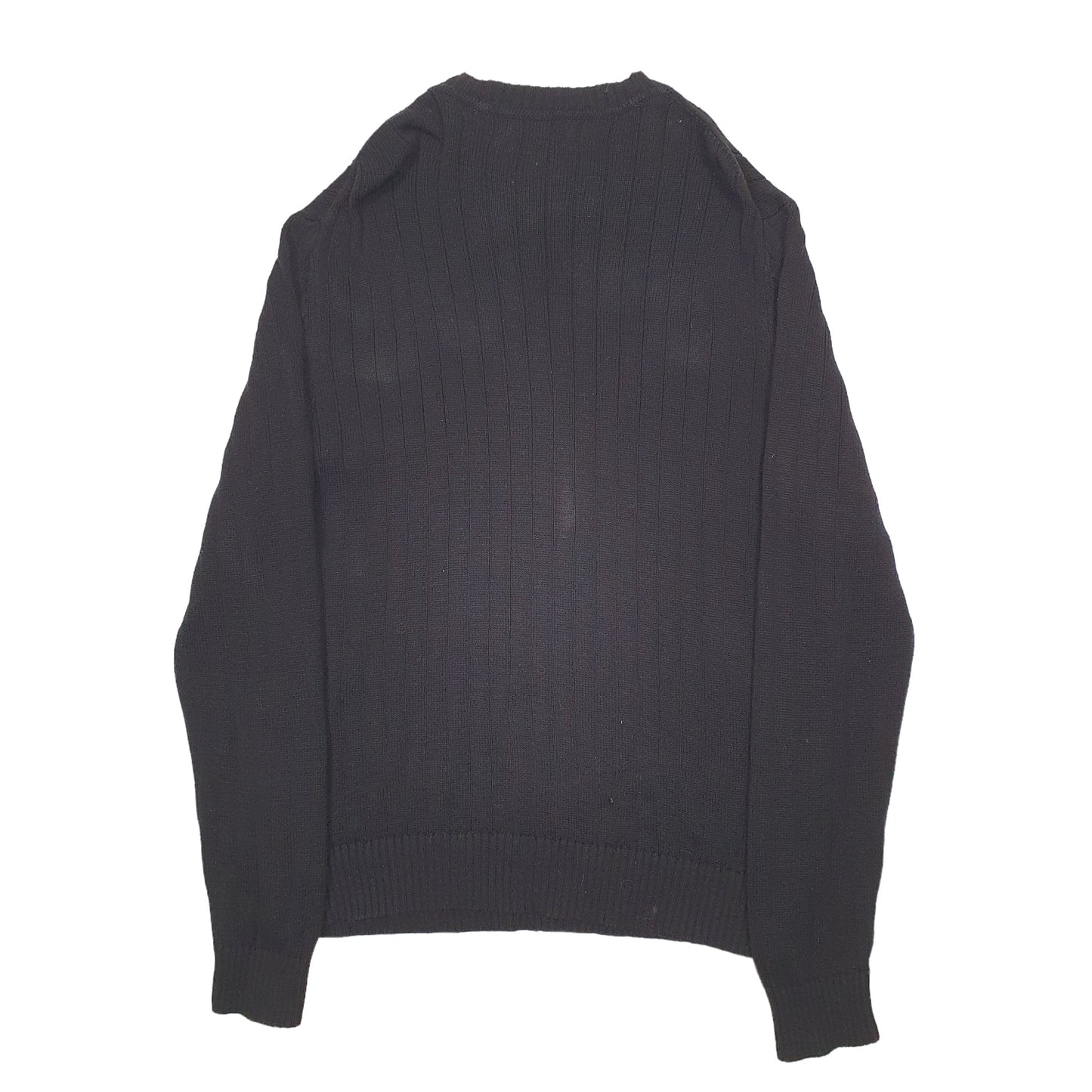 Mens Black Nautica Knit Crewneck Jumper