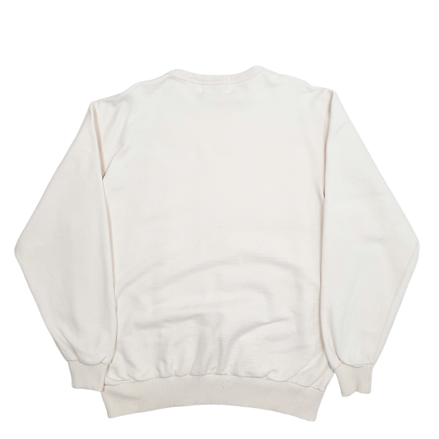 Mens Cream Wind River Outfitters Spellout Canada Moose Crewneck Jumper