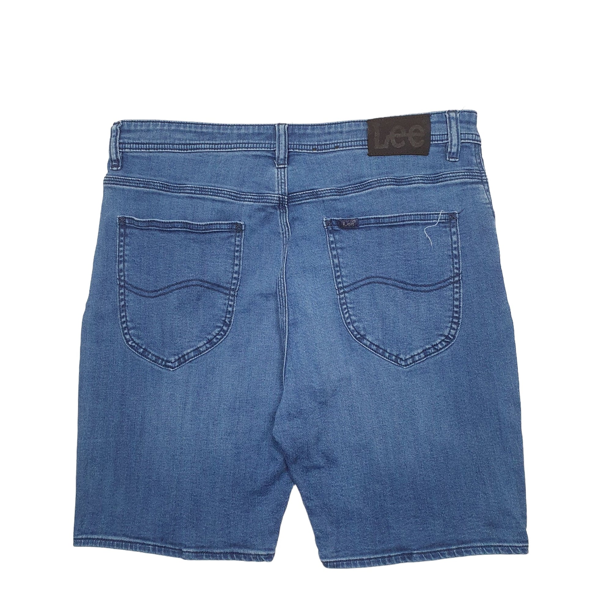 Mens Blue Lee  Denim Shorts