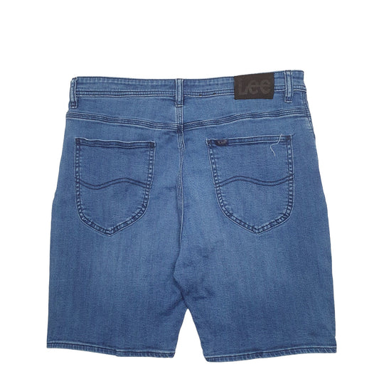 Mens Blue Lee  Denim Shorts