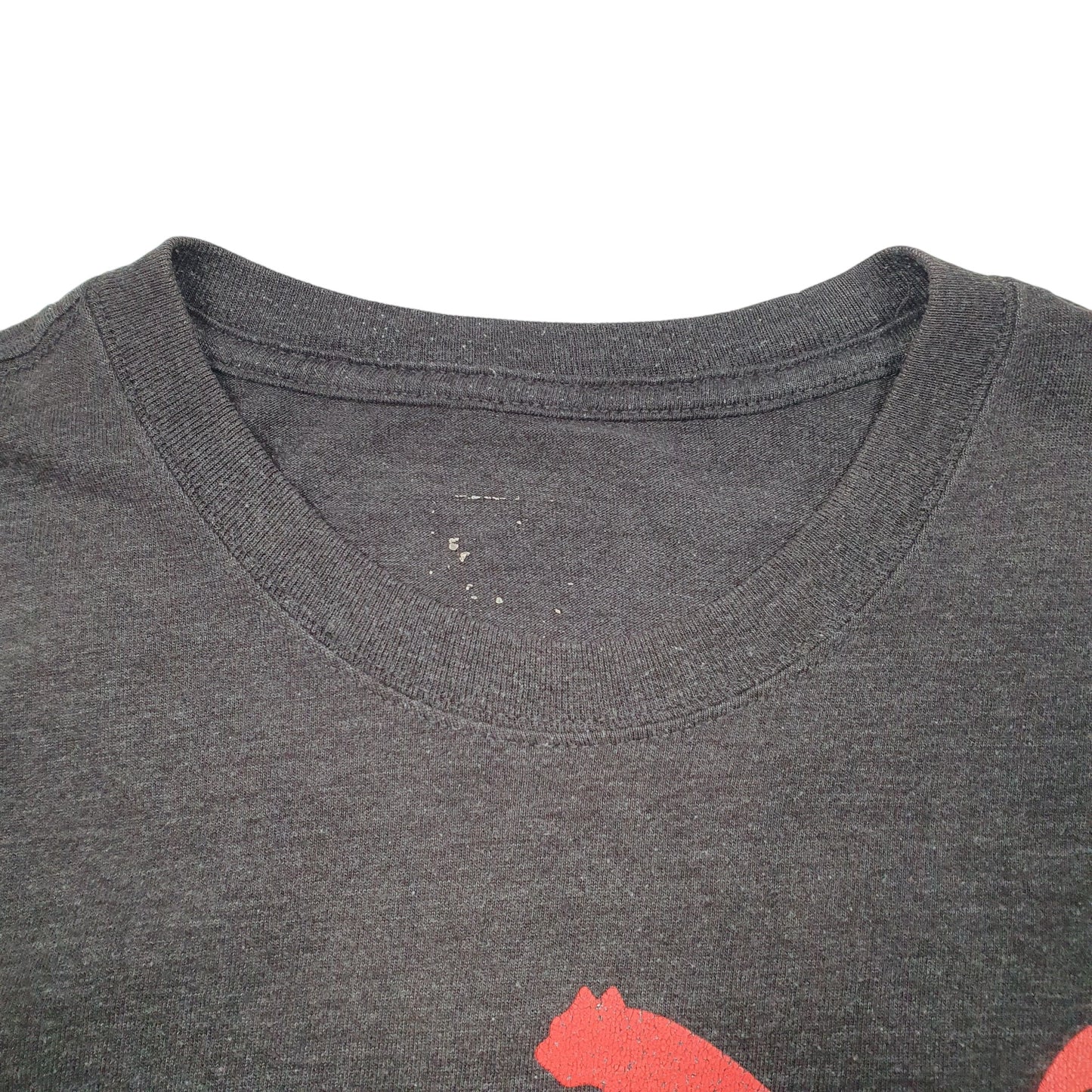 Mens Grey Puma Spellout Short Sleeve T Shirt