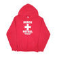 Mens Red Gildan Boulder Beach Patrol Lifeguard Hoodie Jumper