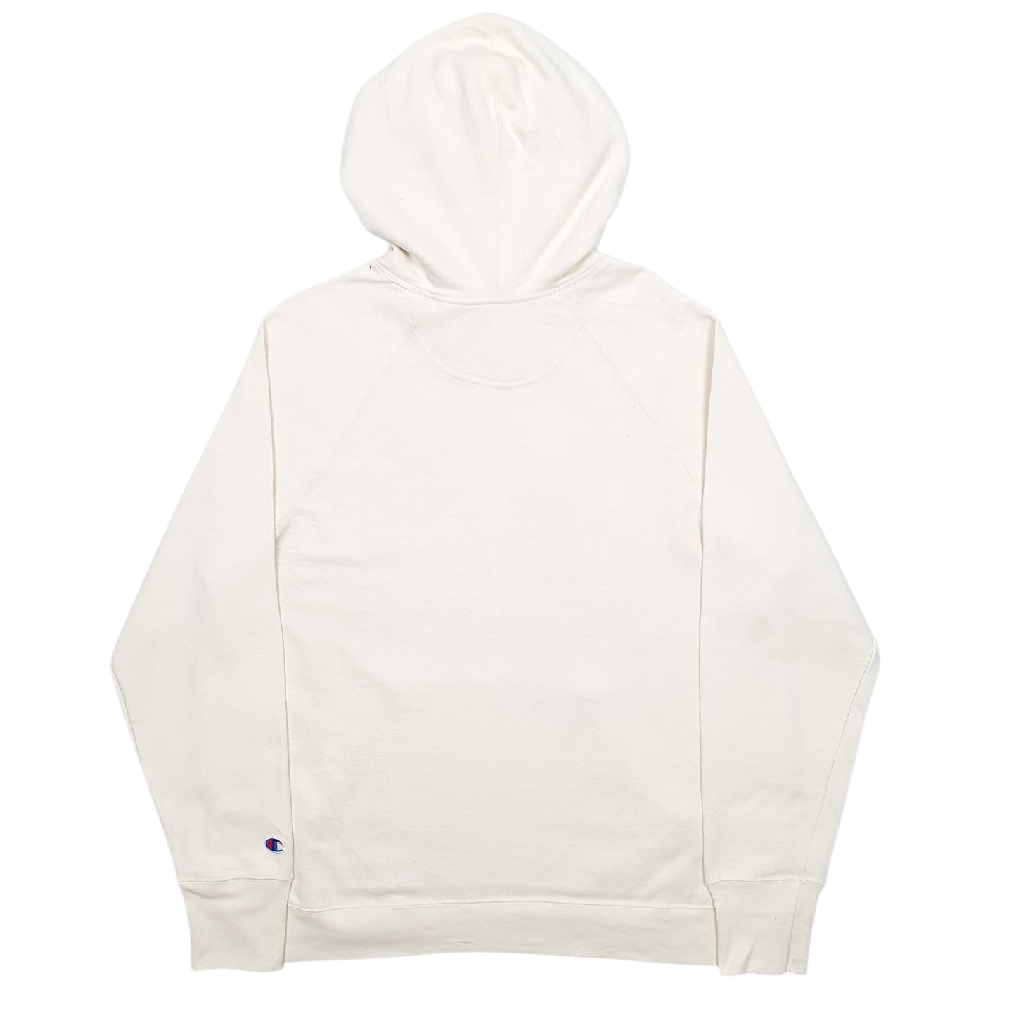 Womens Cream Champion Spellout Hoodie Jumper